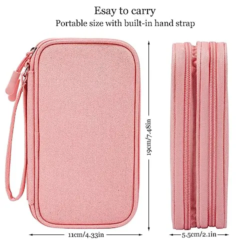 Electronic Organizer Travel USB Cable Accessories Bag/Case,Waterproof for Power Bank,Charging Cords,Chargers,Mouse ,Earphones Flash Drive