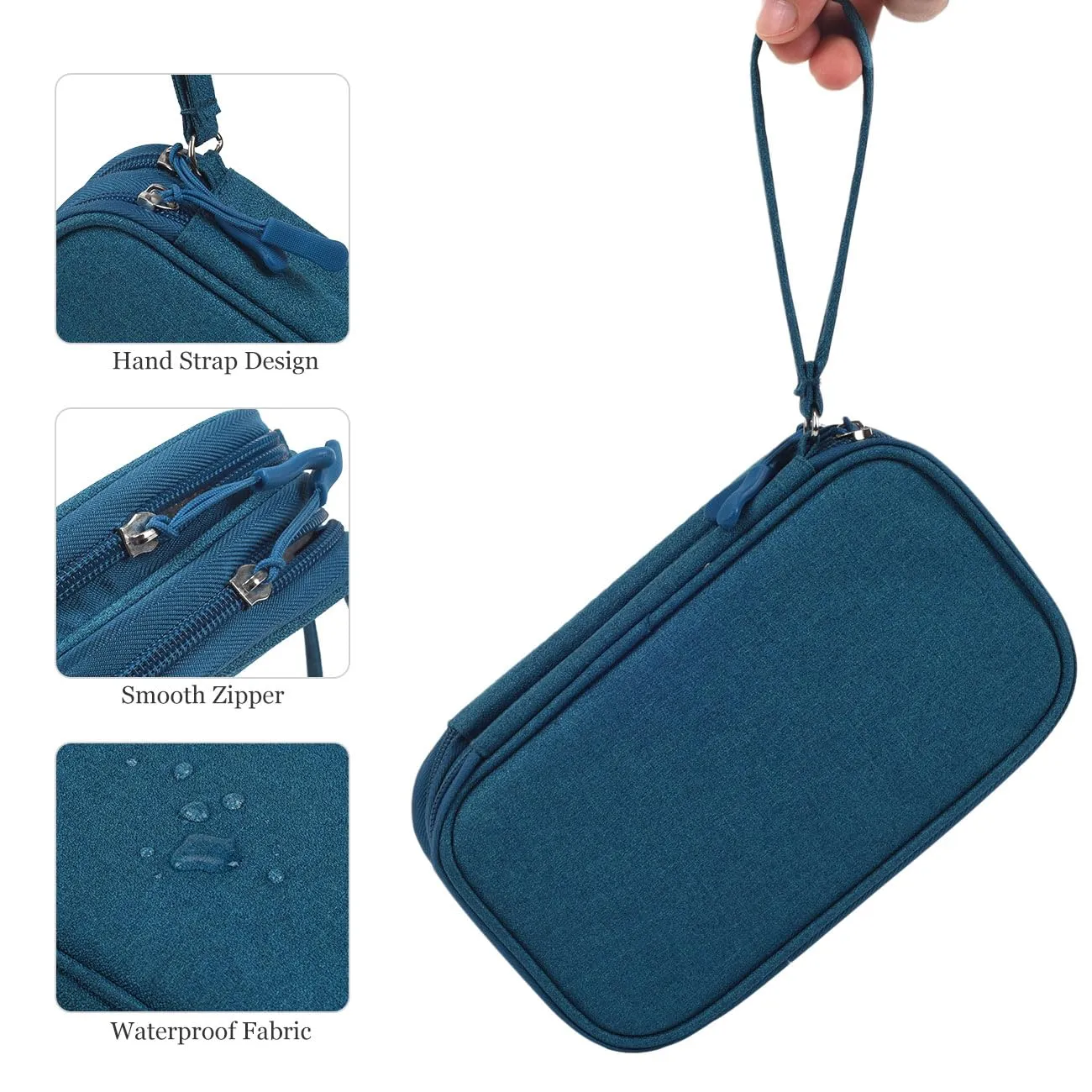 Electronic Organizer Travel USB Cable Accessories Bag/Case,Waterproof for Power Bank,Charging Cords,Chargers,Mouse ,Earphones Flash Drive
