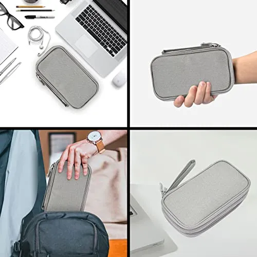 Electronic Organizer Travel USB Cable Accessories Bag/Case,Waterproof for Power Bank,Charging Cords,Chargers,Mouse ,Earphones Flash Drive