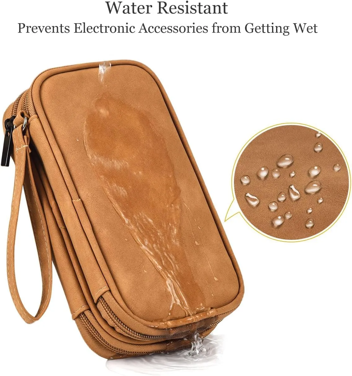 Electronic Organizer Travel USB Cable Accessories Bag/Case,Waterproof for Power Bank,Charging Cords,Chargers,Mouse ,Earphones Flash Drive