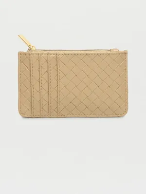 Estella Bartlett Nude Weave Rectangle Card Purse