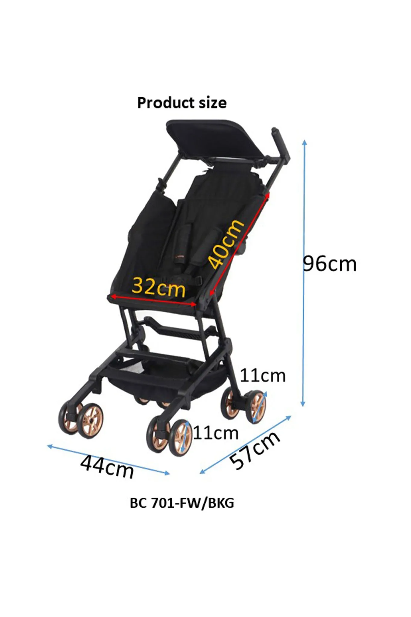 FAIRWORLD POKY   ULTRA COMPACT STROLLER