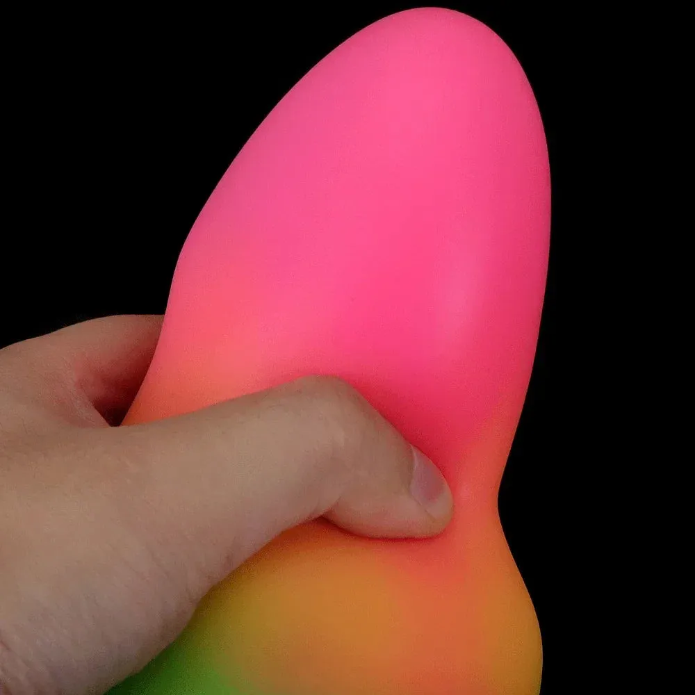 Fantasy Luminous Anal Dildo Butt Plug - Colorful Big Silicone Vaginal Anal Sex Toys