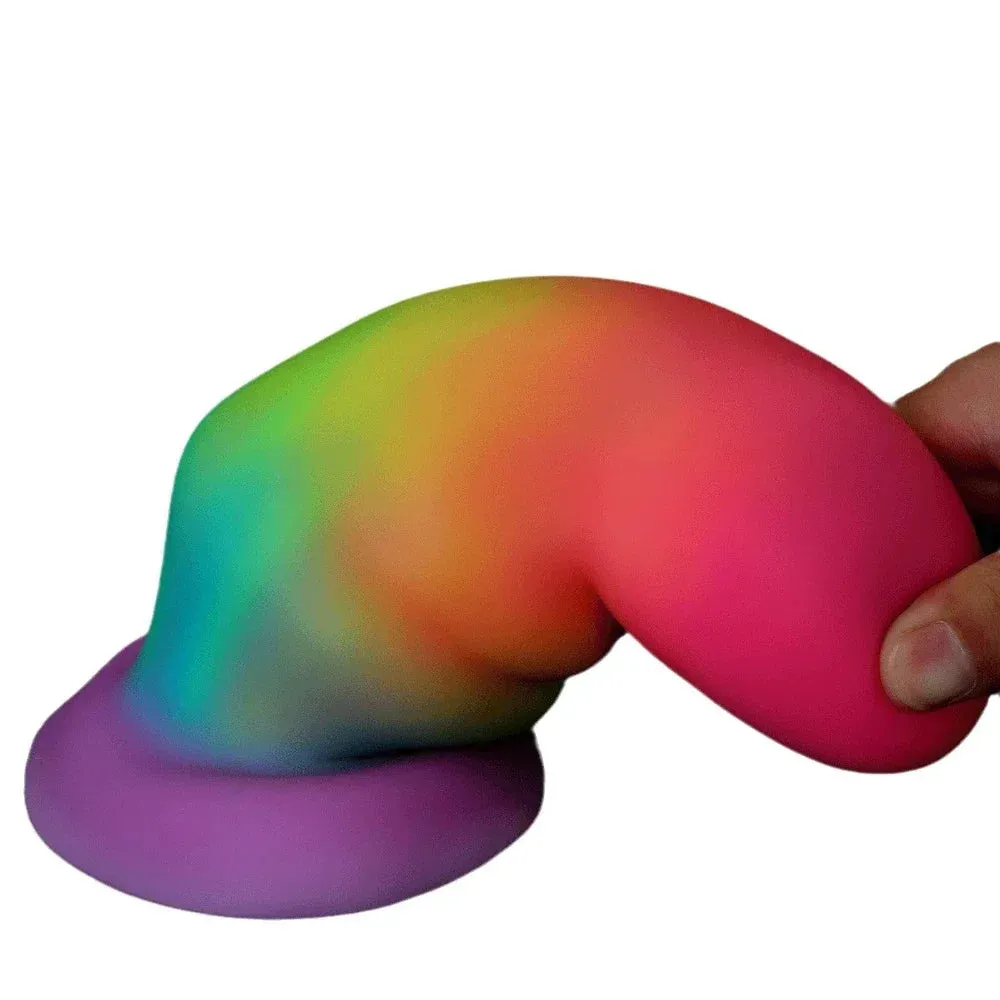 Fantasy Luminous Anal Dildo Butt Plug - Colorful Big Silicone Vaginal Anal Sex Toys