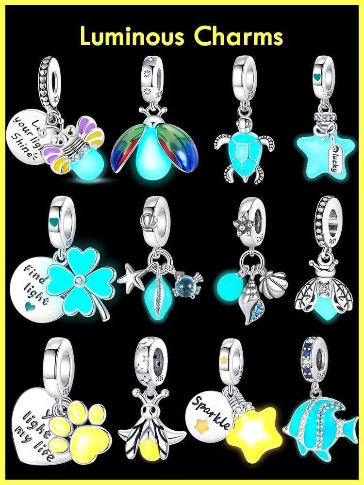Firefly Luminous Charm Beads