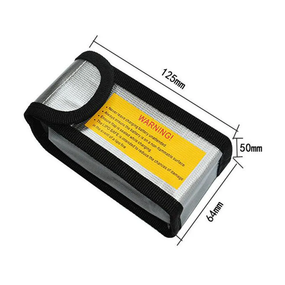 Fireproof LiPo Battery Bag for DJI Drone, Battery Safe Storage Bag LiPo Guard Pouch, 2 PCs/Pack