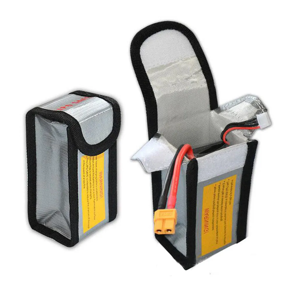 Fireproof LiPo Battery Bag for DJI Drone, Battery Safe Storage Bag LiPo Guard Pouch, 2 PCs/Pack