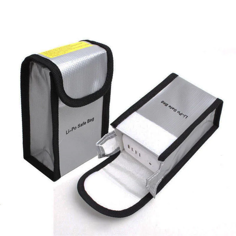 Fireproof LiPo Battery Bag for DJI Drone, Battery Safe Storage Bag LiPo Guard Pouch, 2 PCs/Pack