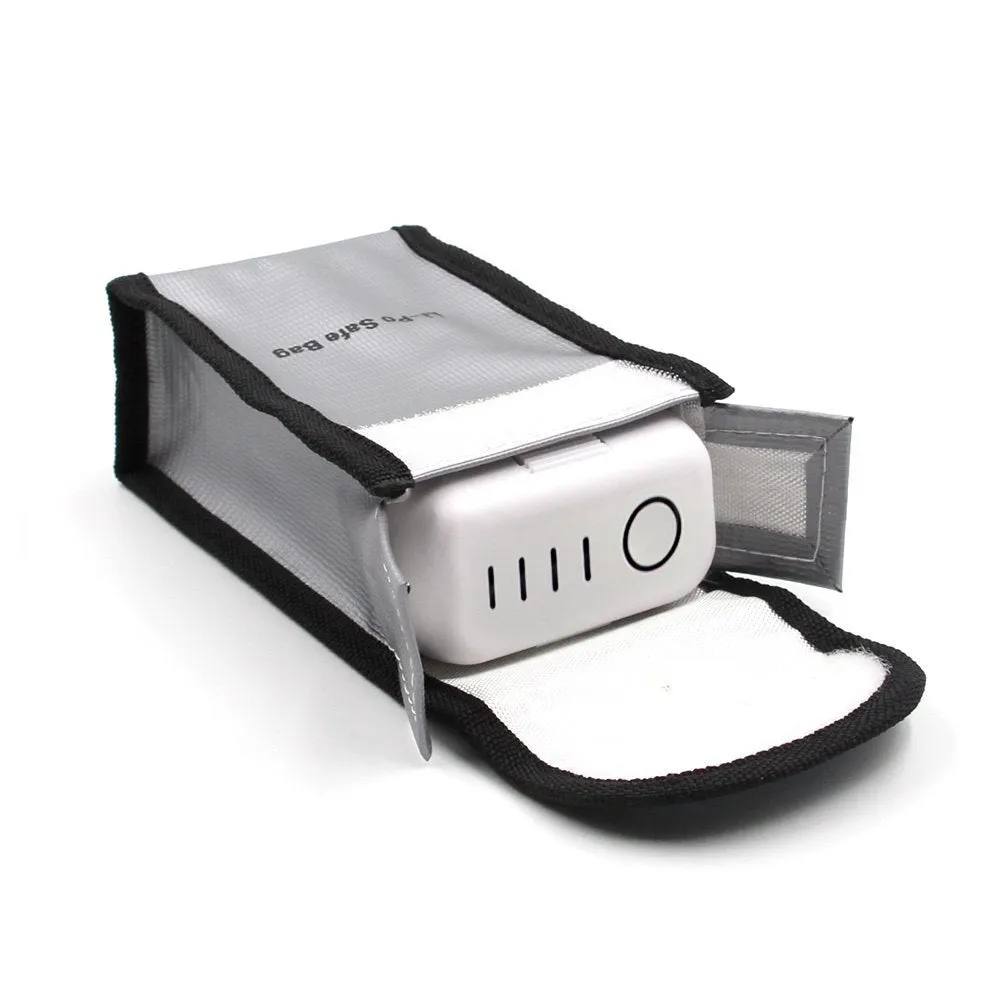 Fireproof LiPo Battery Bag for DJI Drone, Battery Safe Storage Bag LiPo Guard Pouch, 2 PCs/Pack