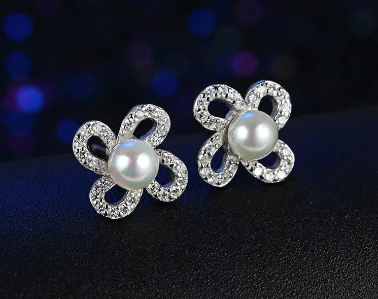 Flawless Pearl Stud Earrings