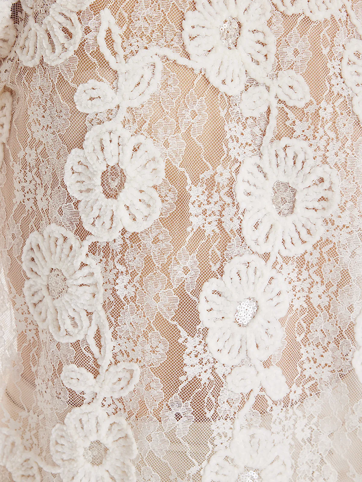 Full Floral Lace Sheer Top