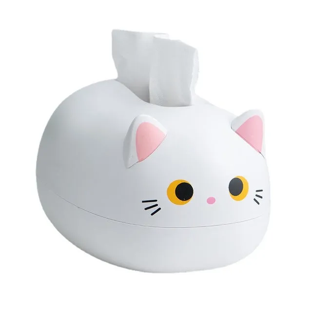 Funki Buys | Tissue Box Cover | Cute Cat Tissue Napkin Cover
