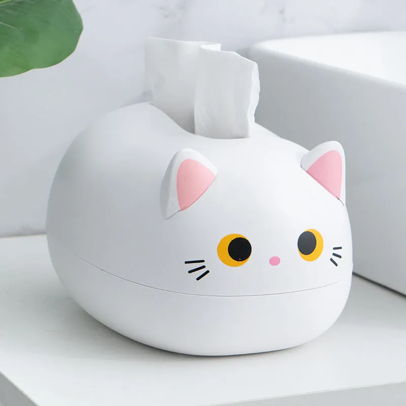 Funki Buys | Tissue Box Cover | Cute Cat Tissue Napkin Cover