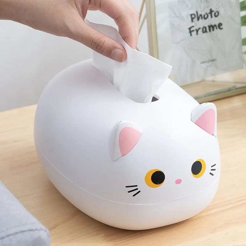 Funki Buys | Tissue Box Cover | Cute Cat Tissue Napkin Cover