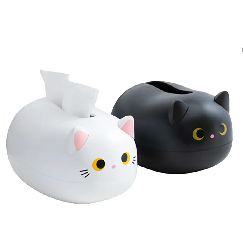Funki Buys | Tissue Box Cover | Cute Cat Tissue Napkin Cover