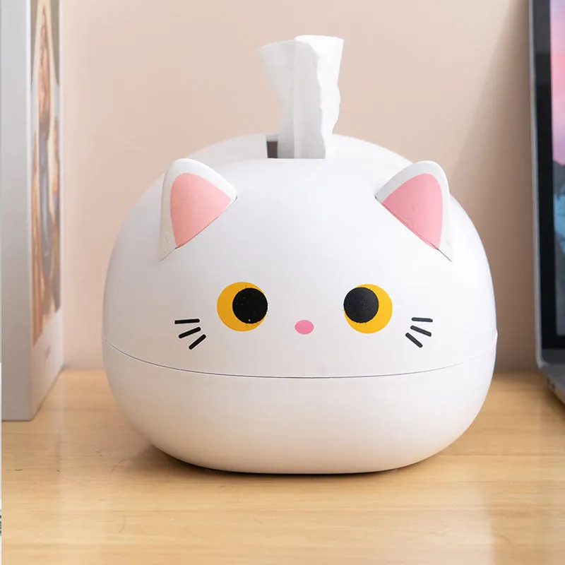 Funki Buys | Tissue Box Cover | Cute Cat Tissue Napkin Cover