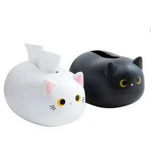 Funki Buys | Tissue Box Cover | Cute Cat Tissue Napkin Cover