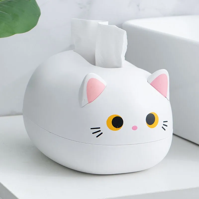 Funki Buys | Tissue Box Cover | Cute Cat Tissue Napkin Cover