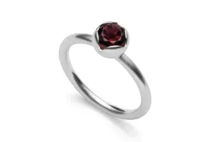 Garnet Luminous Blossom Ring