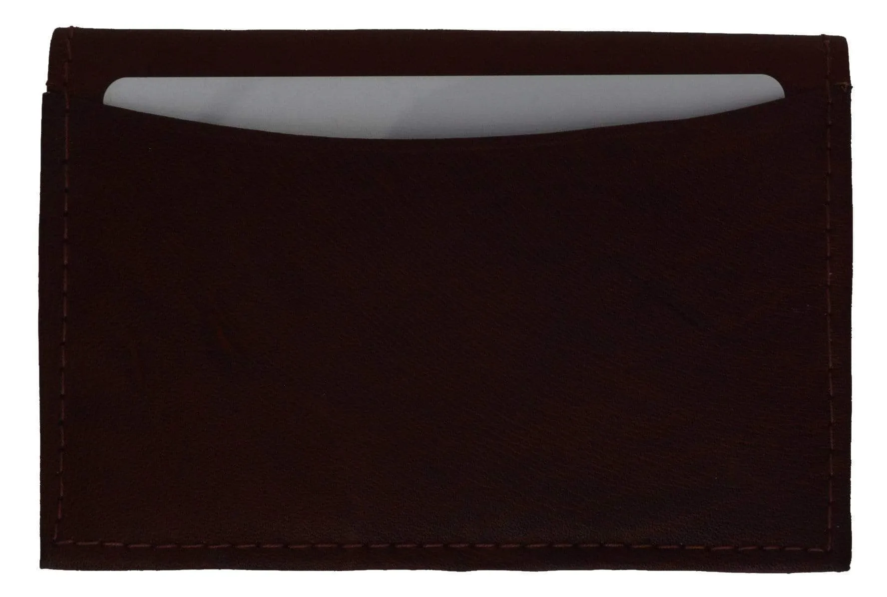 Genuine Leather Expandable Credit Card ID Business Card Holder Wallet 580 CF