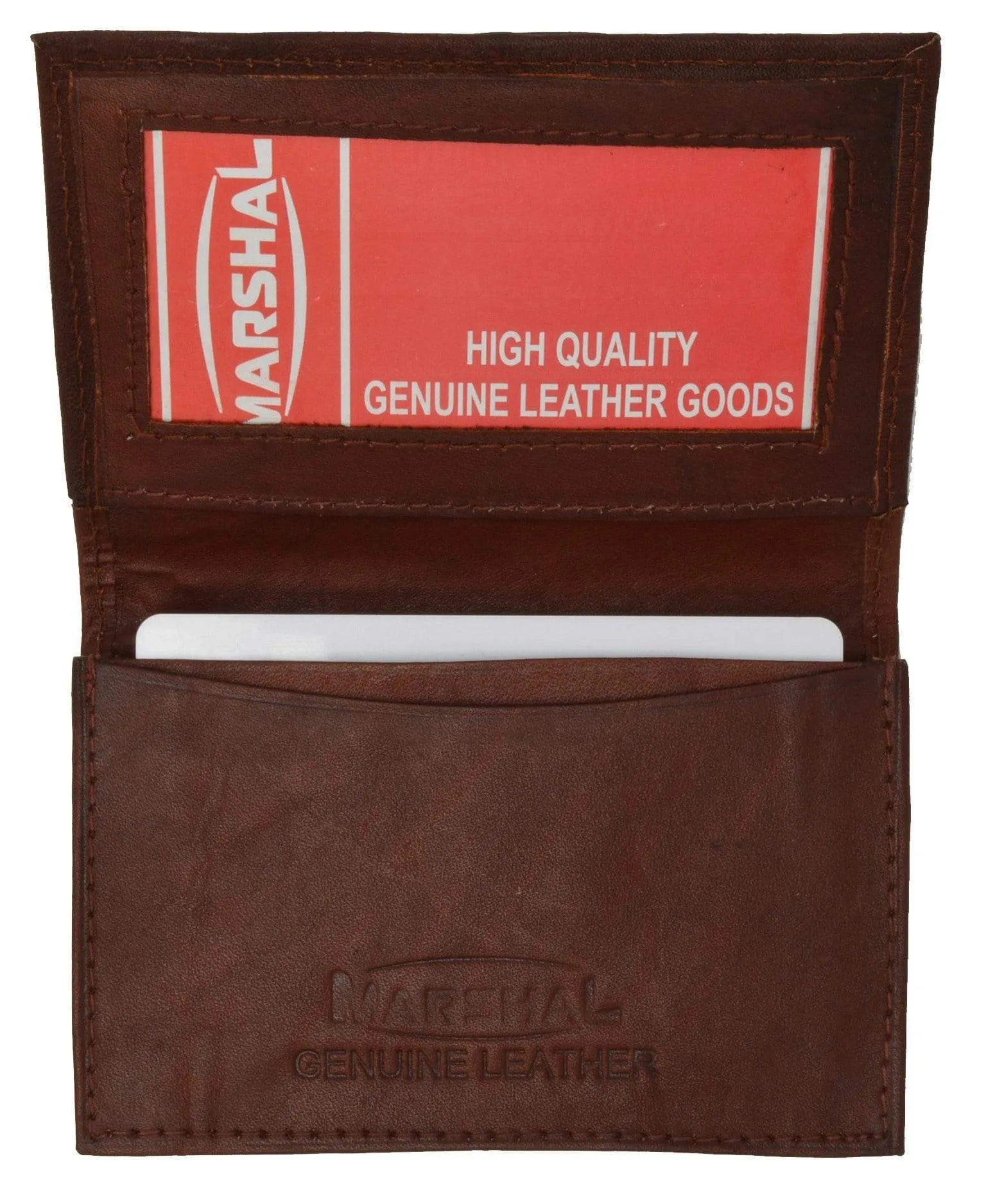 Genuine Leather Expandable Credit Card ID Business Card Holder Wallet 580 CF