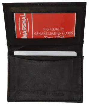 Genuine Leather Expandable Credit Card ID Business Card Holder Wallet 580 CF
