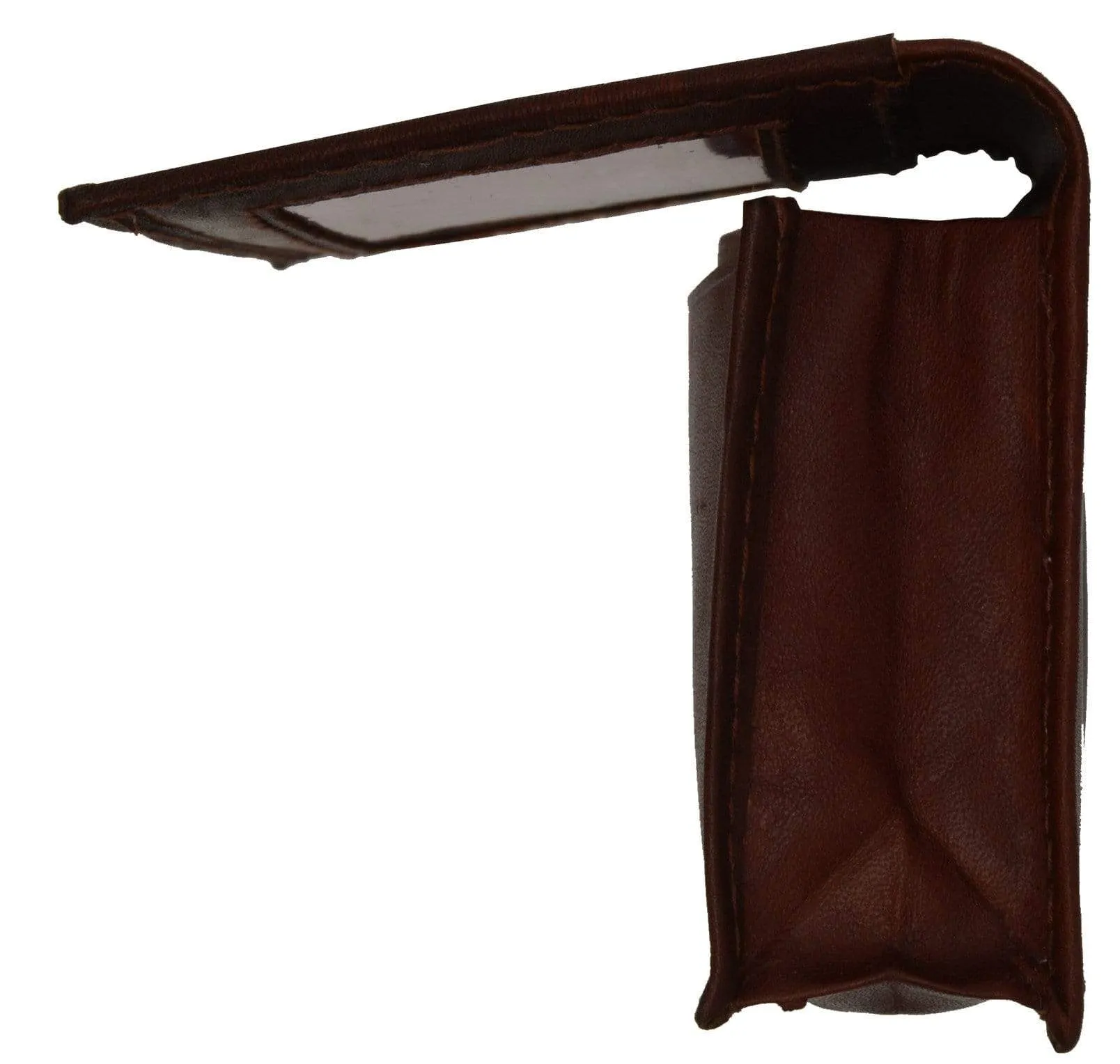 Genuine Leather Expandable Credit Card ID Business Card Holder Wallet 580 CF