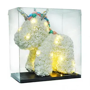 Giant Standing Unicorn Rose Bear - 5 Colors