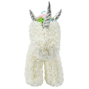 Giant Standing Unicorn Rose Bear - 5 Colors