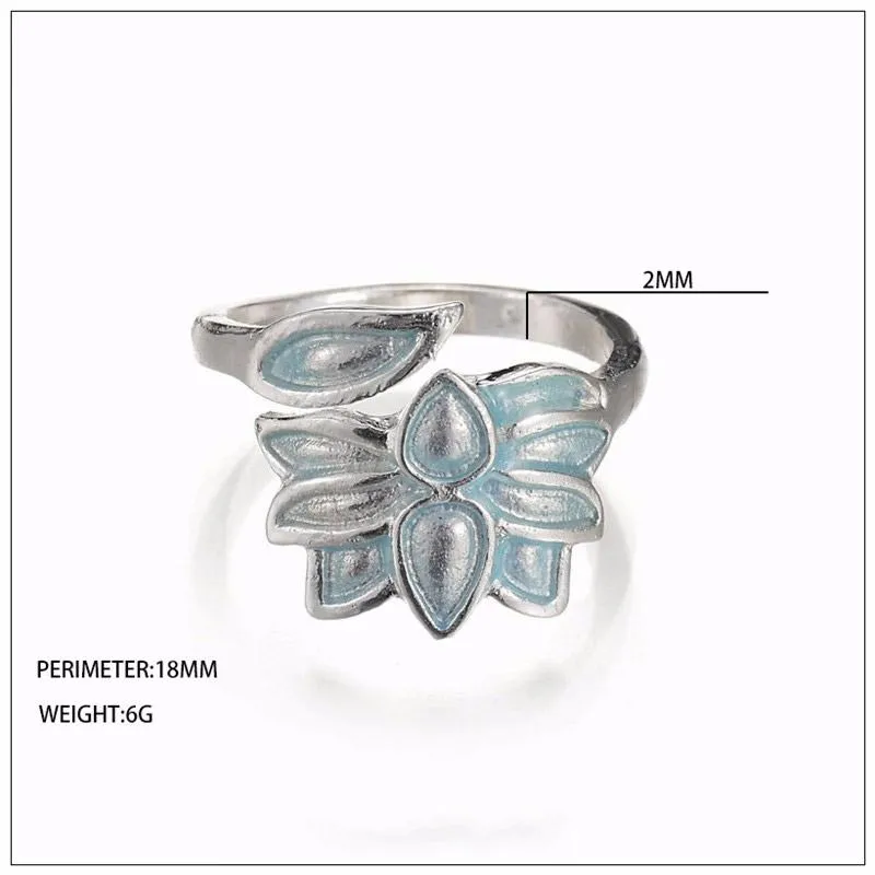 Glow in The Dark Adjustable Lotus Ring