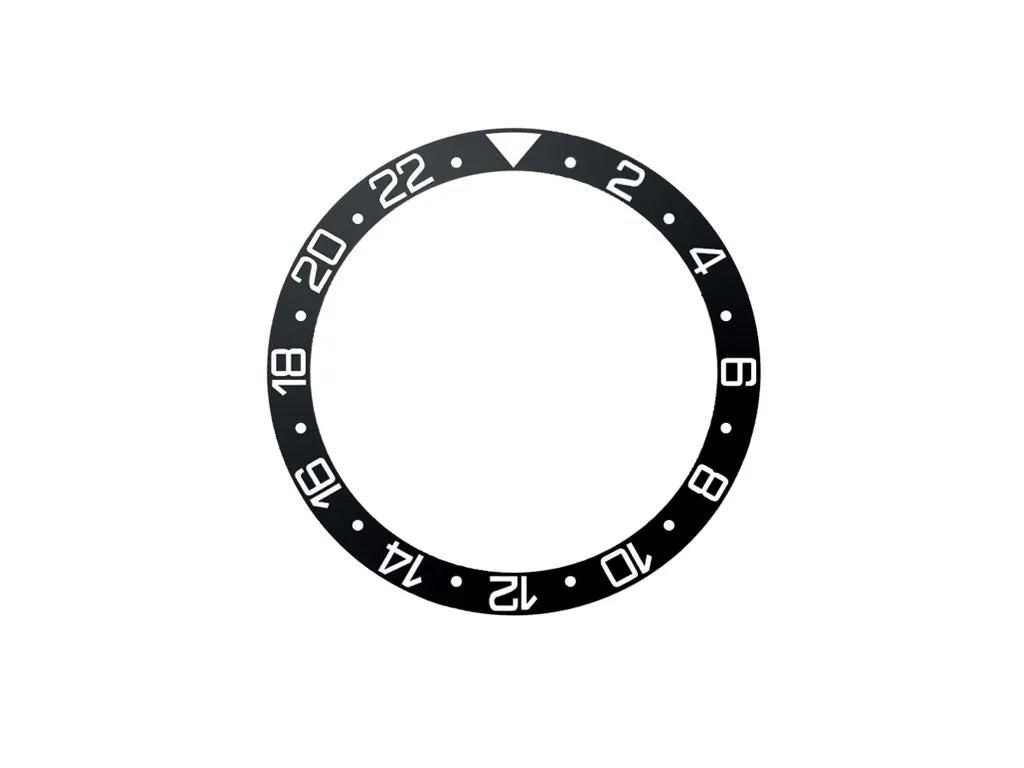GMT Style Ceramic Bezel Insert Black