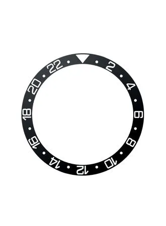 GMT Style Ceramic Bezel Insert Black