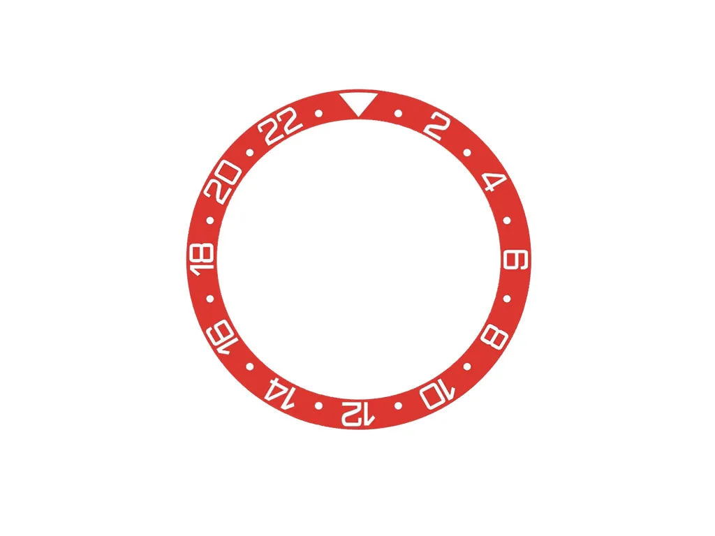 GMT Style Ceramic Bezel Insert Red