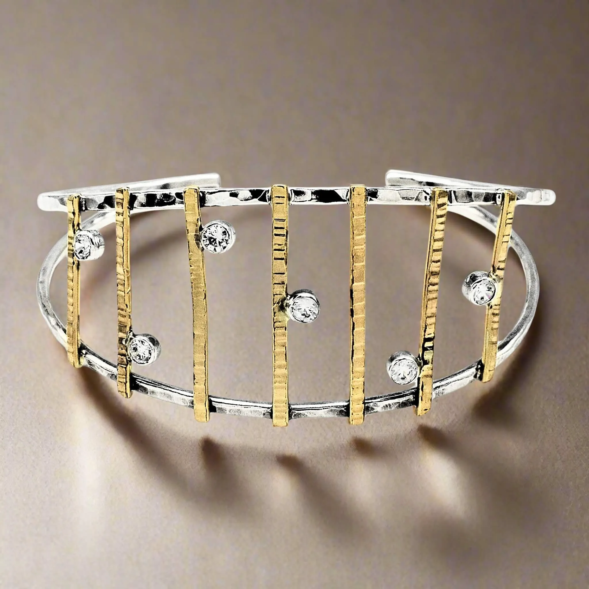 Golden Ladder Sparkle Cuff