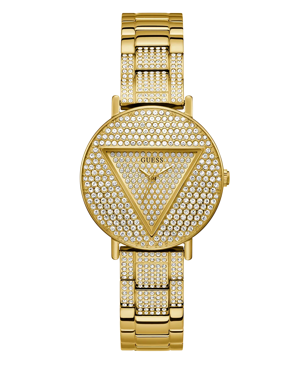 GUESS Ladies Gold Tone Analog Watch
