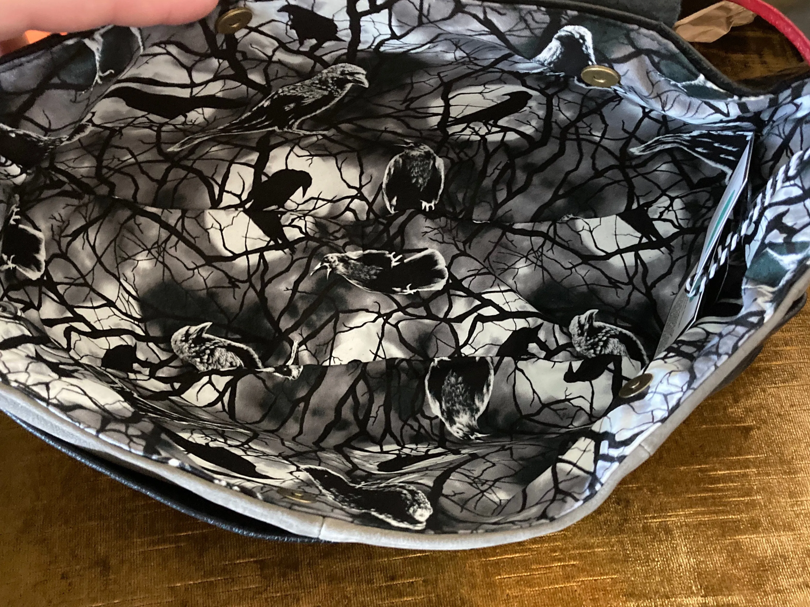 Half Moon Graveyard Shoulder Purse