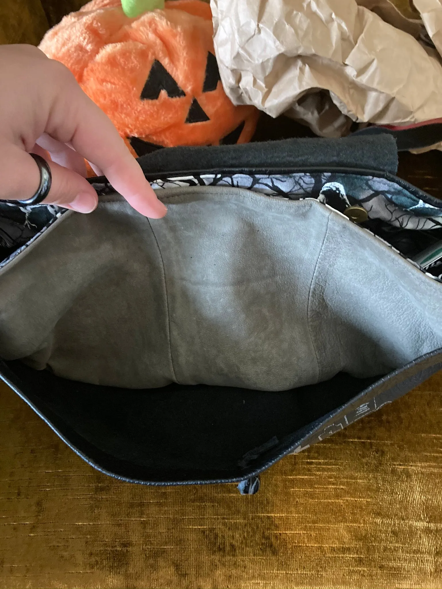 Half Moon Graveyard Shoulder Purse