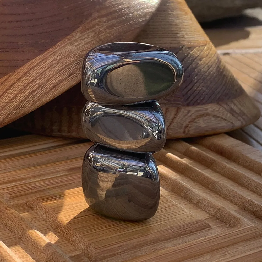 Hematite Tumbled Unique Shaped Stone