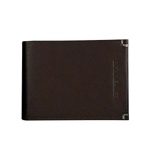 Henry Gent's Leather Wallet  | 100% Pure Leather |  Lifetime Warranty |  Colour : Dark Brown & Black