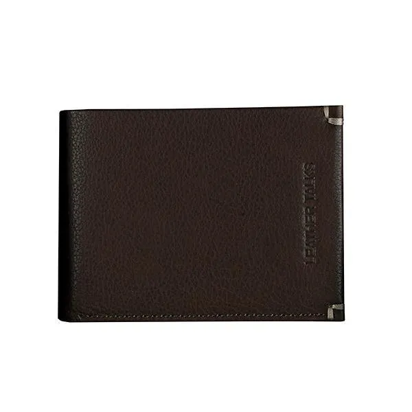 Henry Gent's Leather Wallet  | 100% Pure Leather |  Lifetime Warranty |  Colour : Dark Brown & Black