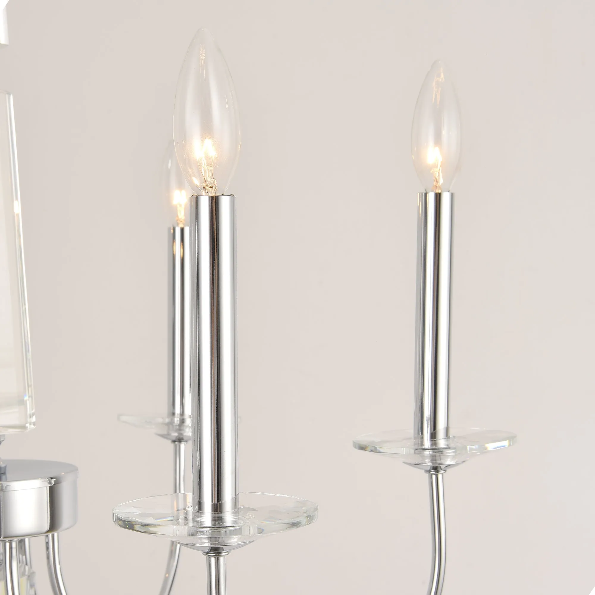 Hestia Collection Metal & Cystal Chandelier Lights
