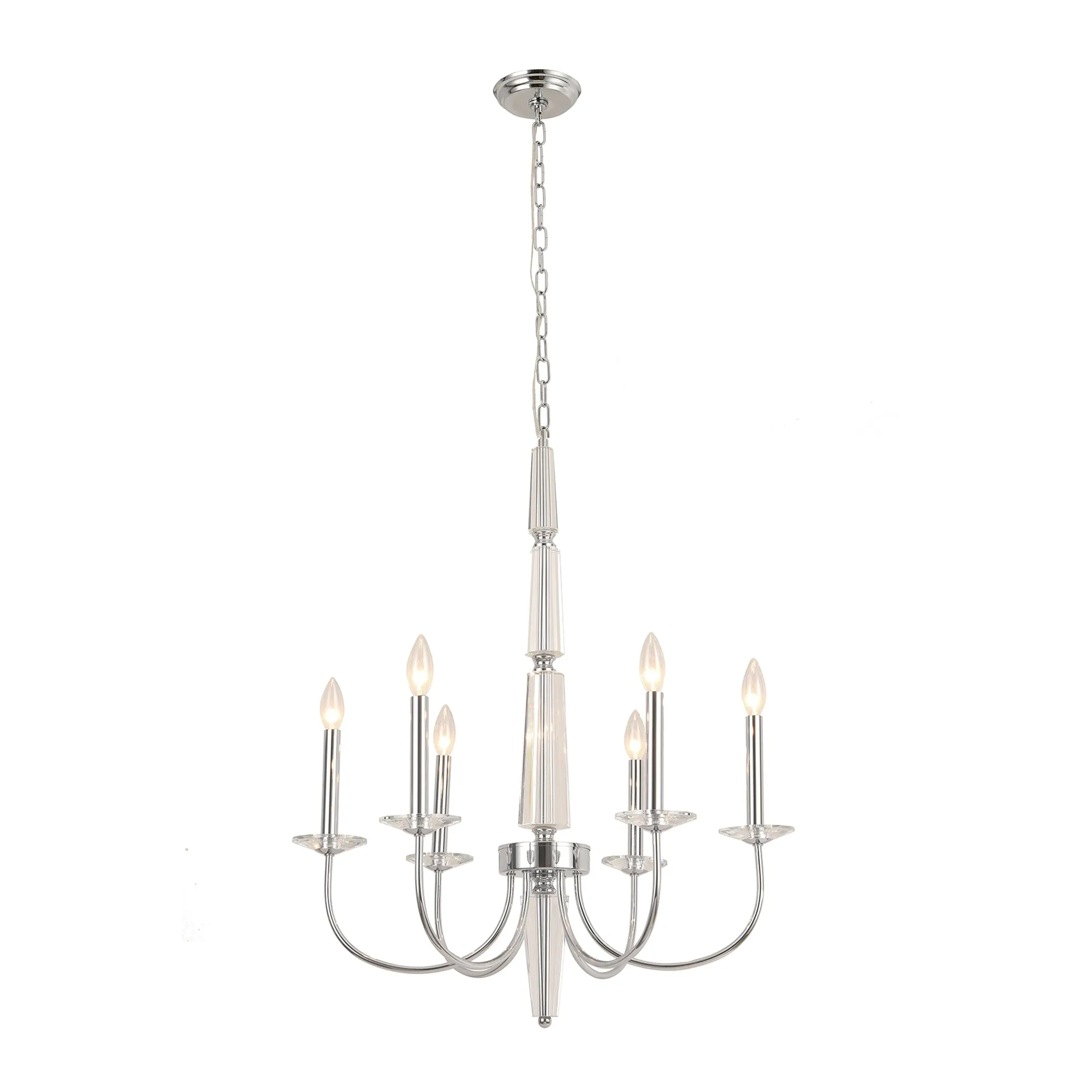 Hestia Collection Metal & Cystal Chandelier Lights