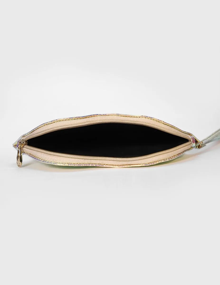 Holo Prisma Lips Shaped Makeup Pouch | Modern Myth
