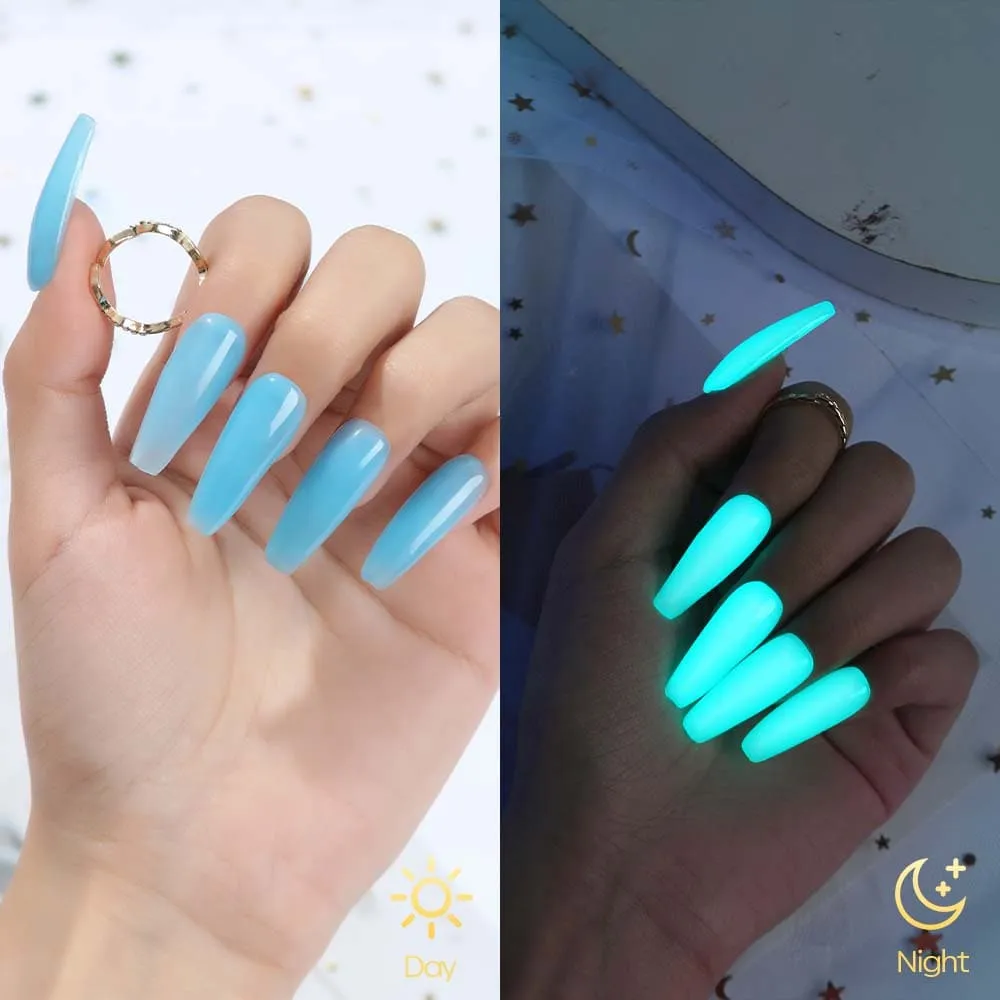 Ice Blue - Luminous Poly Nail Gel  (15g)