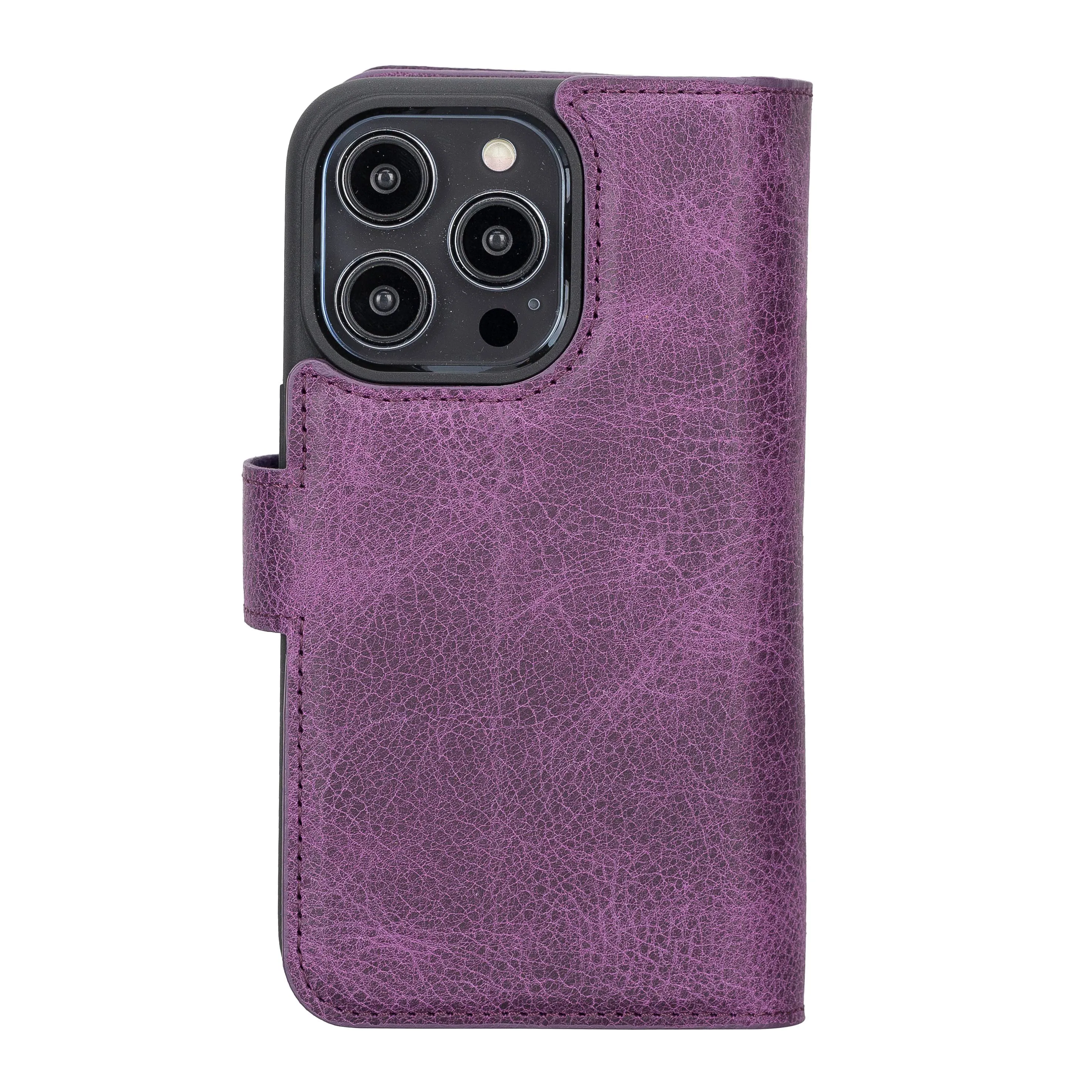iPhone 14 Pro Dual Leather Wallet Case