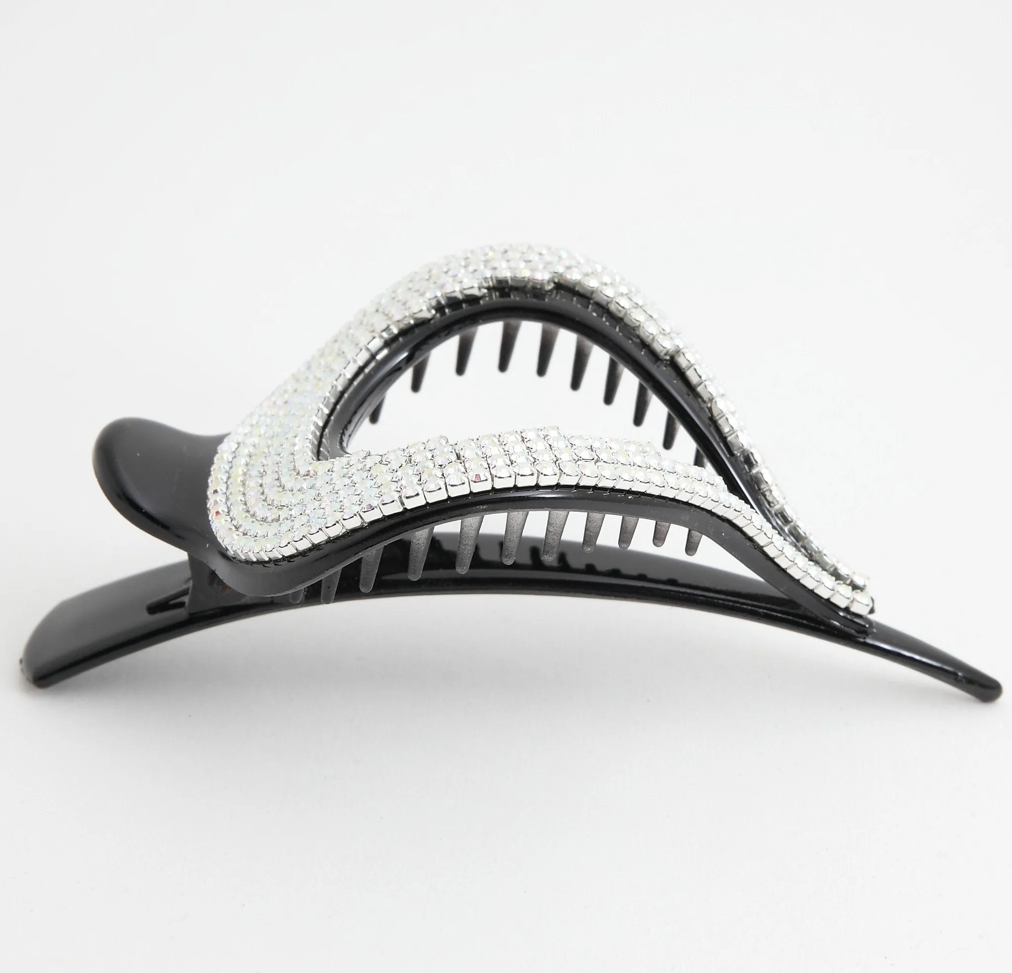Jaw Hair Claw Dazzling 6 Row Cubic Rhinestone Gift Hair Clip Accessories clamp