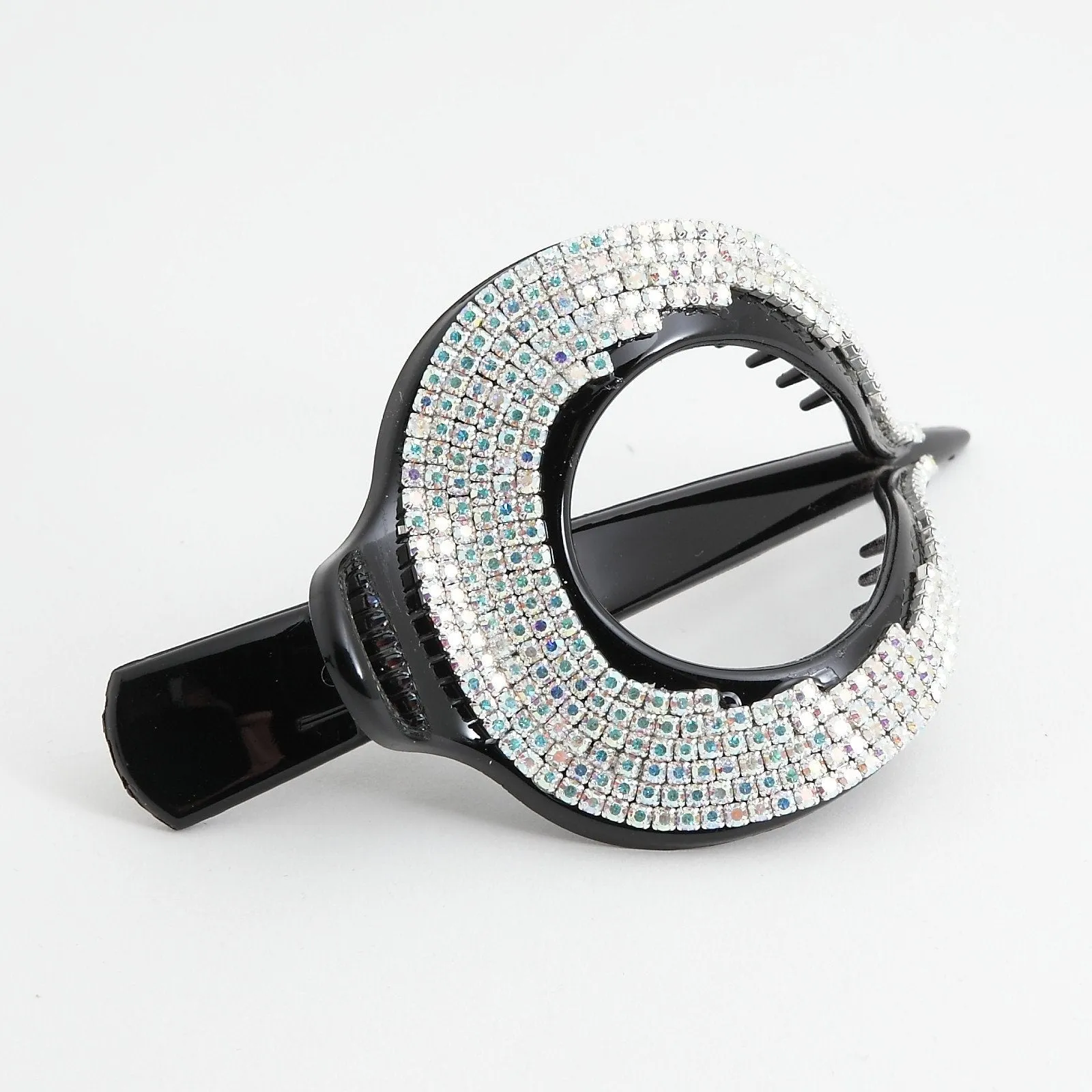 Jaw Hair Claw Dazzling 6 Row Cubic Rhinestone Gift Hair Clip Accessories clamp