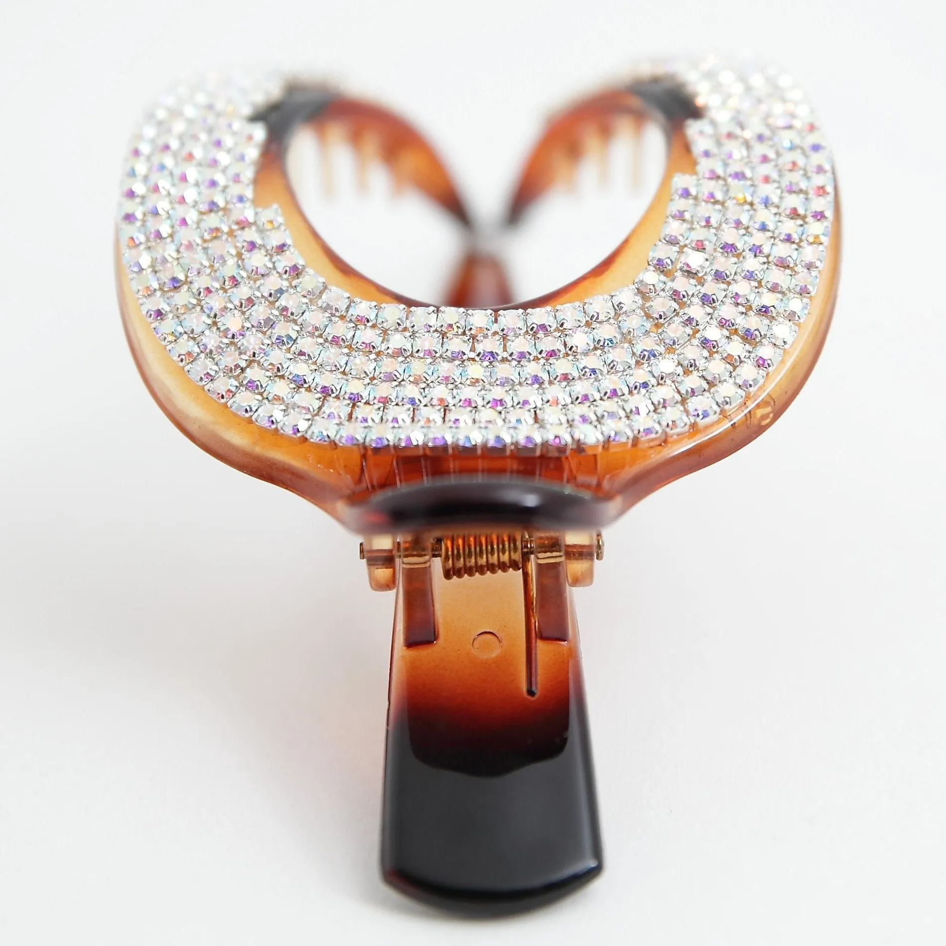 Jaw Hair Claw Dazzling 6 Row Cubic Rhinestone Gift Hair Clip Accessories clamp