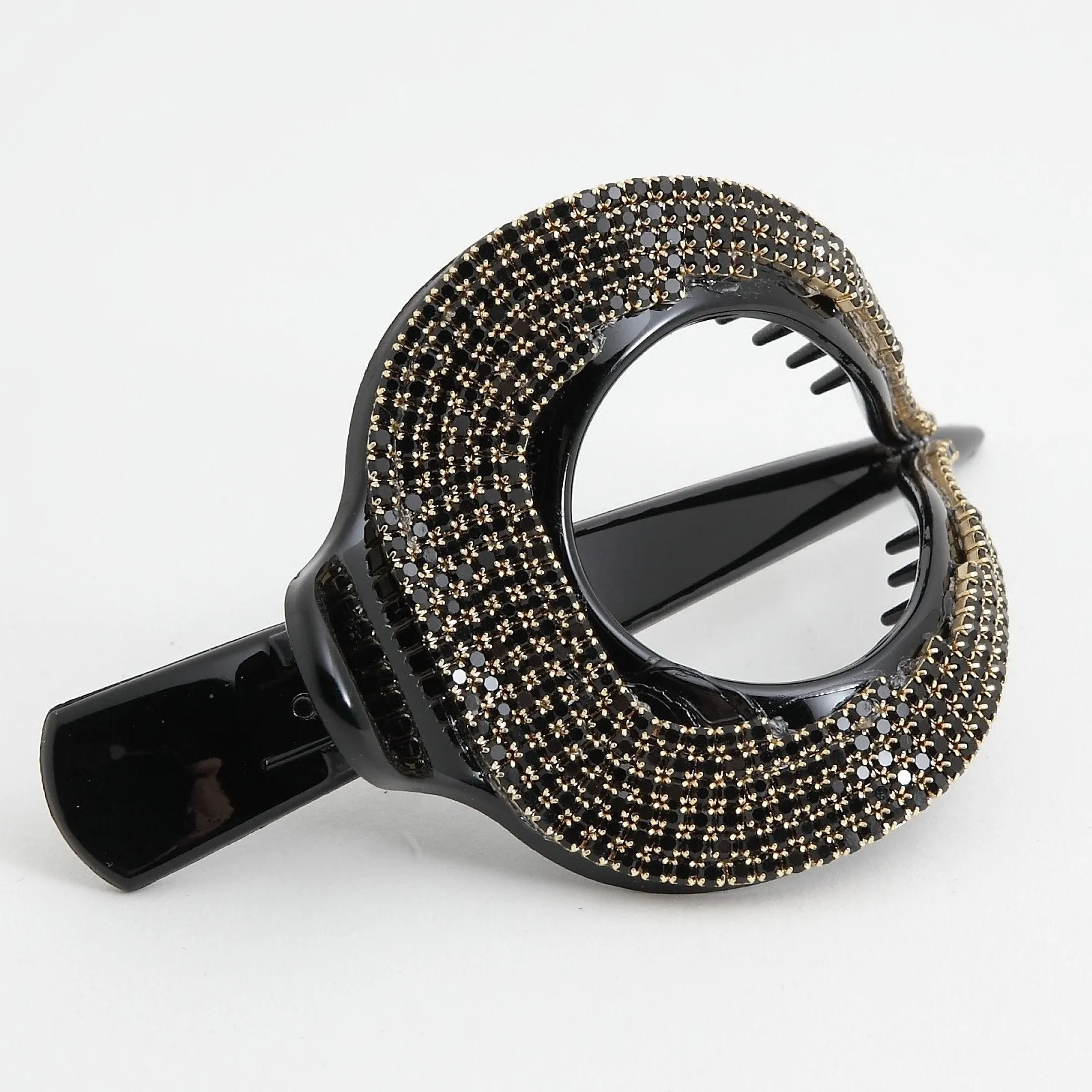 Jaw Hair Claw Dazzling 6 Row Cubic Rhinestone Gift Hair Clip Accessories clamp