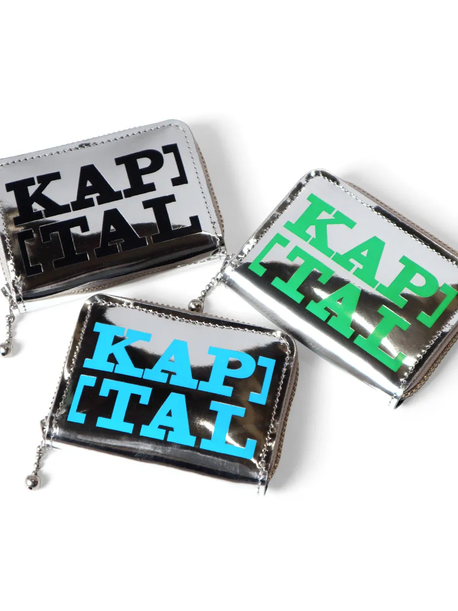 Kapital Mirrow Leather THUMBS-UP Mini Wallet - Green